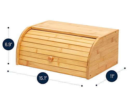 Premium Bamboo Bread Box - Thumbnail 3